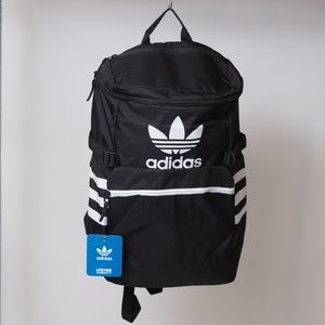 black adidas trefoil backpack